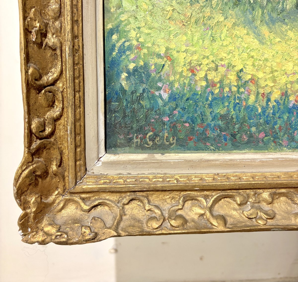 Hippolyte Lety: Framed Oil Painting On Canvas-photo-4