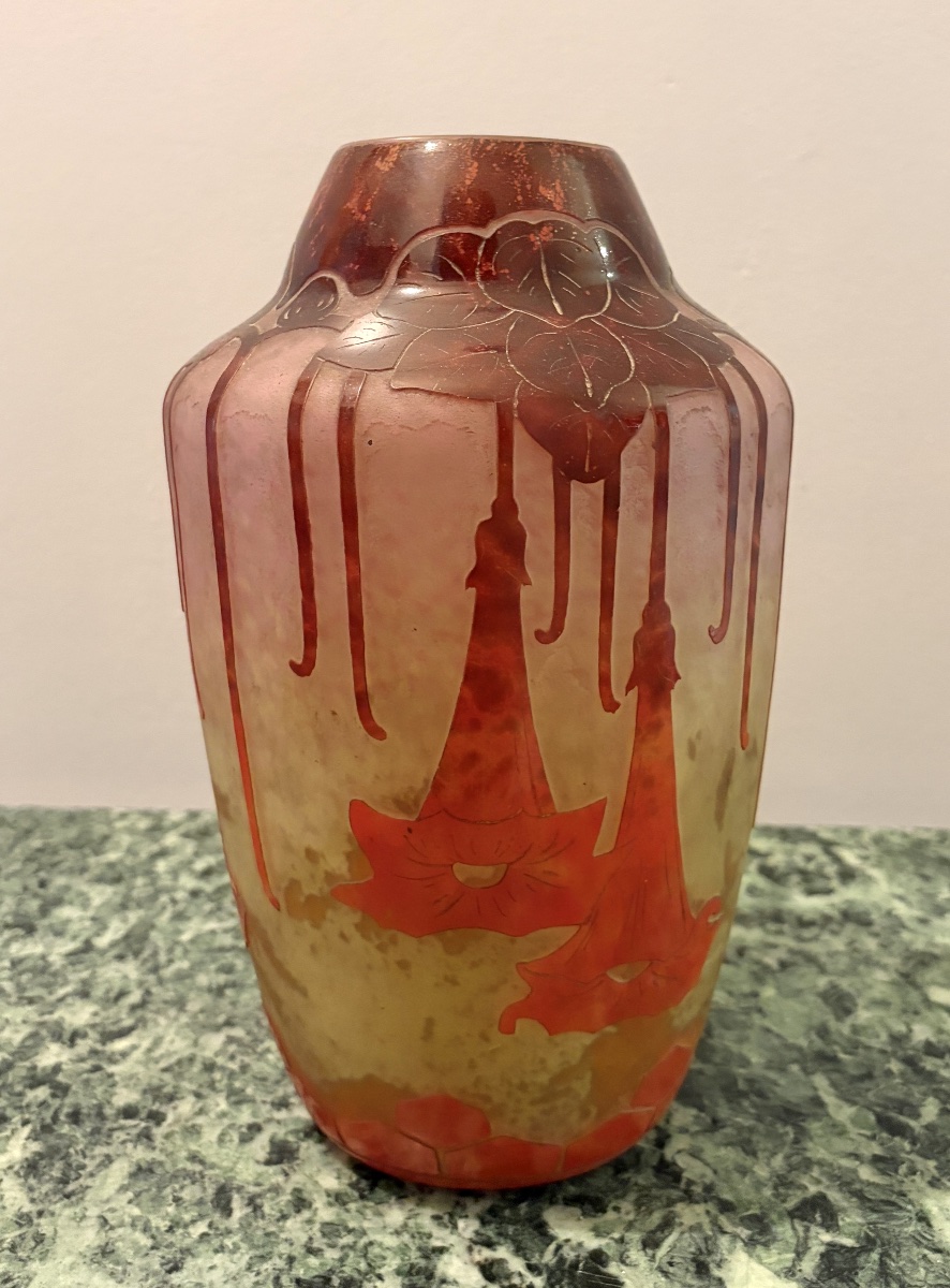 Charder - Le verre français vase Datura Art Deco