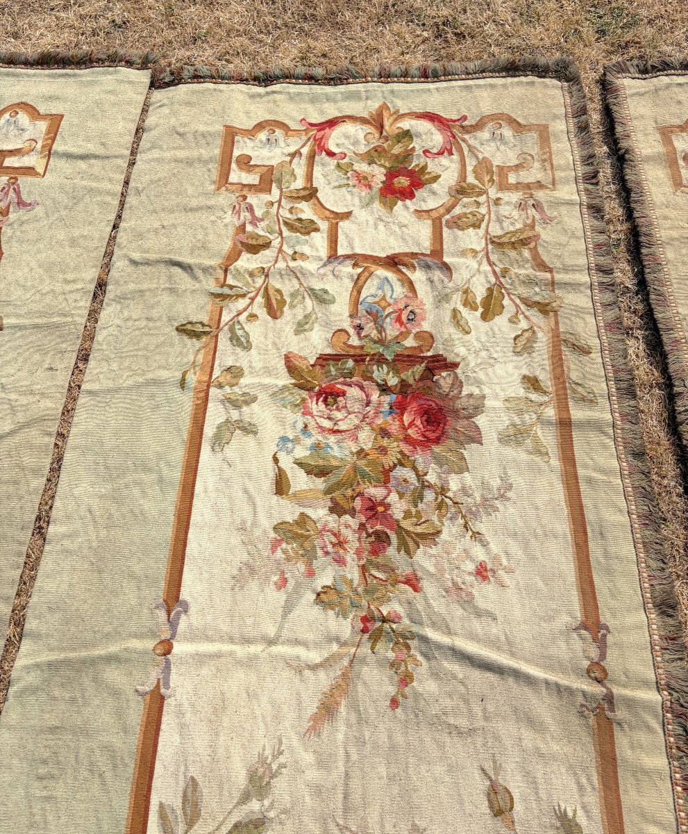 Set Of Four Door Hangings Made Of Aubusson Tapestries From The Napoleon III Era-photo-4