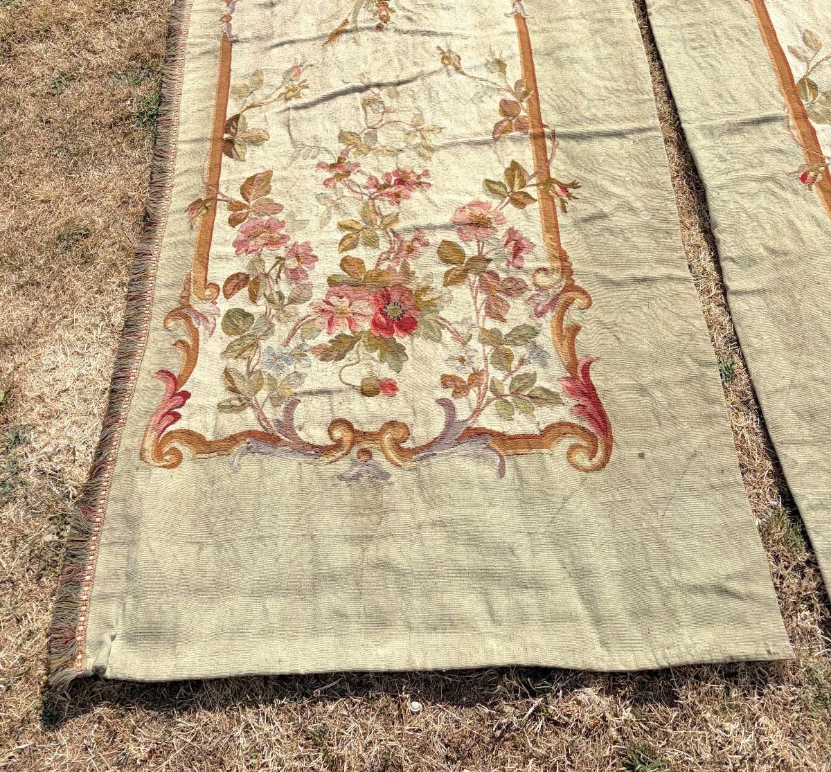 Set Of Four Door Hangings Made Of Aubusson Tapestries From The Napoleon III Era-photo-3