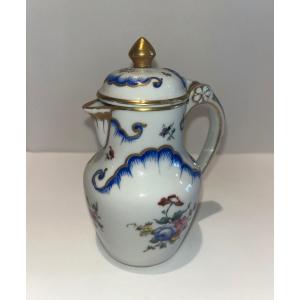 Crémier Pot à Lait Porcelaine De Paris à Couvercle Articulé