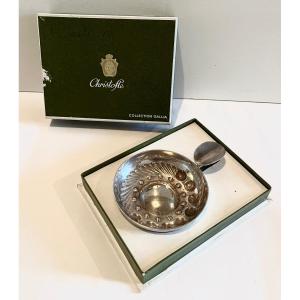 Christofle Taste Vin Metal Silver Galia Collection In Original Box
