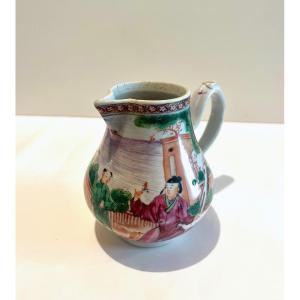 Compagnie Des Indes Creamer Milk Pot In Porcelain  18th Century