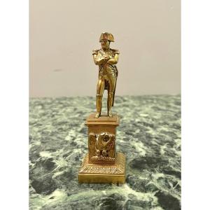 Petite statuette de Napoléon en bronze doré