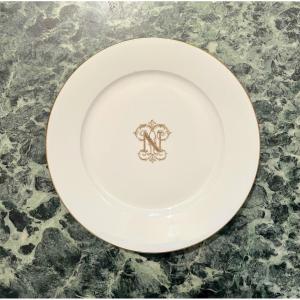 Assiette en porcelaine de Sèvres fin XIXème