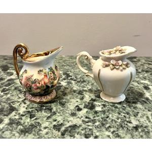 Capodimonté 2 Porcelain Milk Jugs
