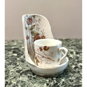 Paris Porcelain Cup And Display Stand (liter Cup And Stand)