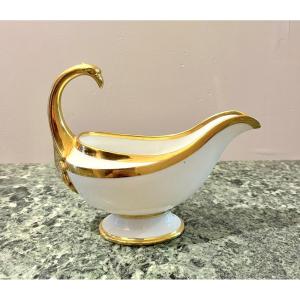 Early 19th Century Paris Porcelain Gravy Boat