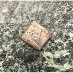Pyrogène boite à allumettes art nouveau en argent