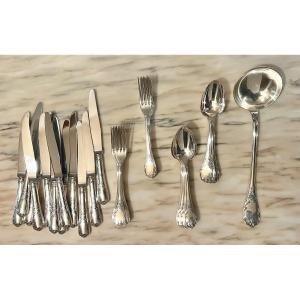 Christofle 37-piece Flatware Set, Marly Pattern