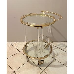 Desserte - Chariot bar années 1980