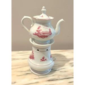 Porcelain Teapot With Landscape Design