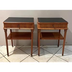Pair Of Lxvi Style Bedside Tables Circa 1940