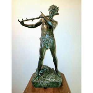 Felix Charpentier (1858-1924), sculpture en bronze "l'improvisateur"