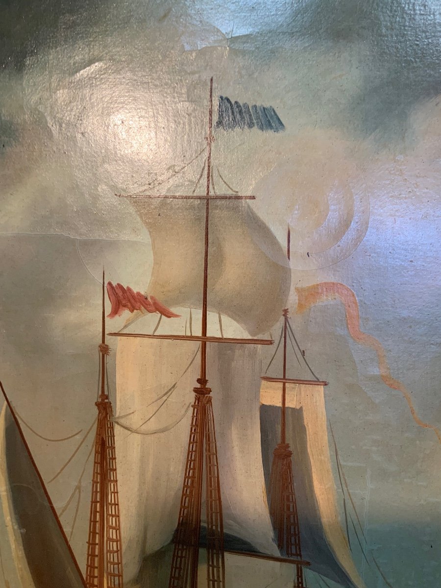 Ancien tableau marine-photo-6
