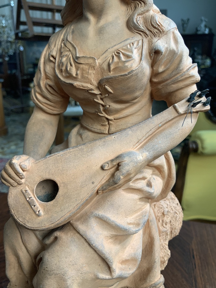 Terracotta Signed J. Le Guluche-photo-6