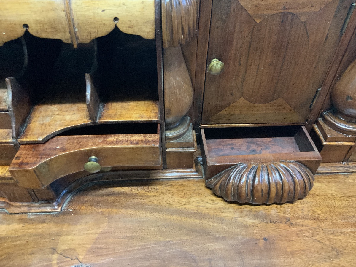 English Chippendale Style Secretary And Armchair -photo-4