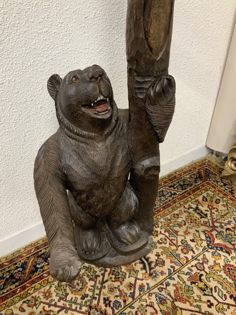 Sculpture ours et son ourson Forêt Noire-photo-2