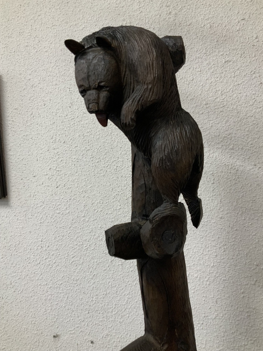 Sculpture ours et son ourson Forêt Noire-photo-1