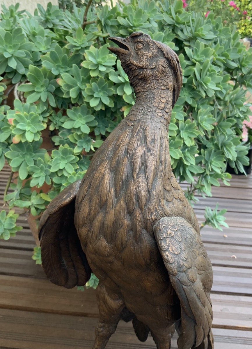 Bronze Sculpture—pheasant—by Ferdinand Pautrot  -photo-4
