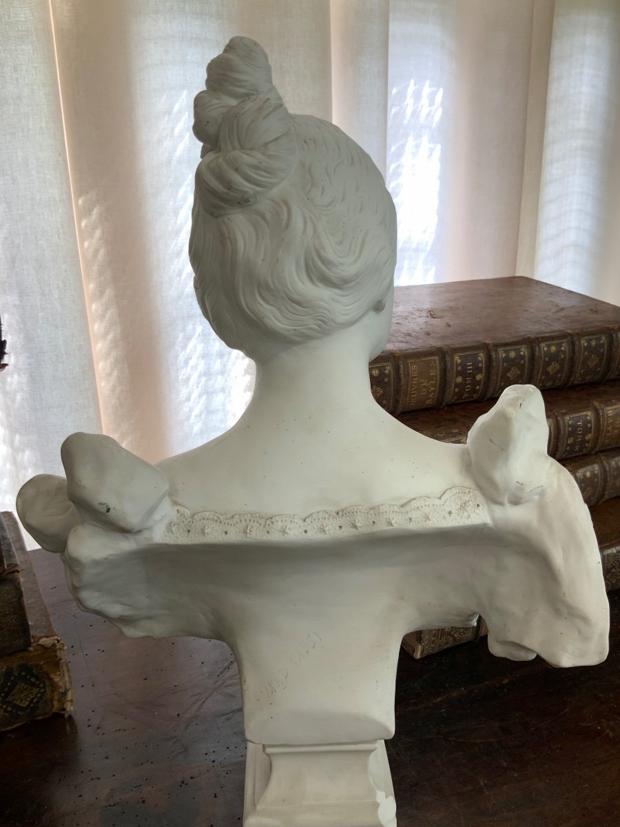 Bust Of A Woman Signed Luca Madrassi-photo-4
