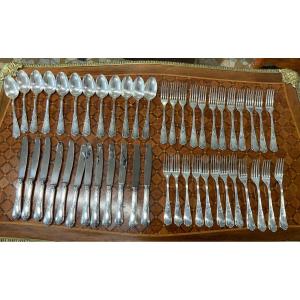 Louis XV Style Cutlery In Silver