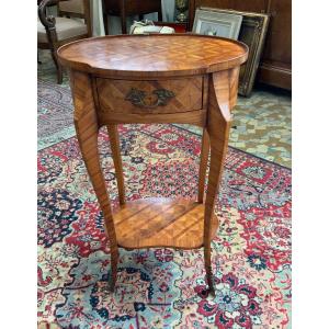 Louis XV Style Oval Pedestal Table