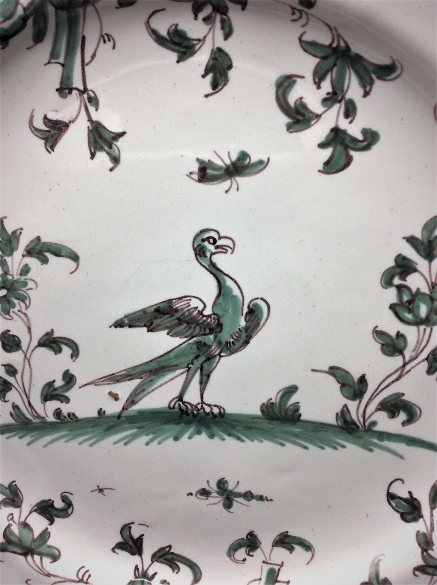 Plate In Faience From Moustiers Eighteenth Time-photo-1