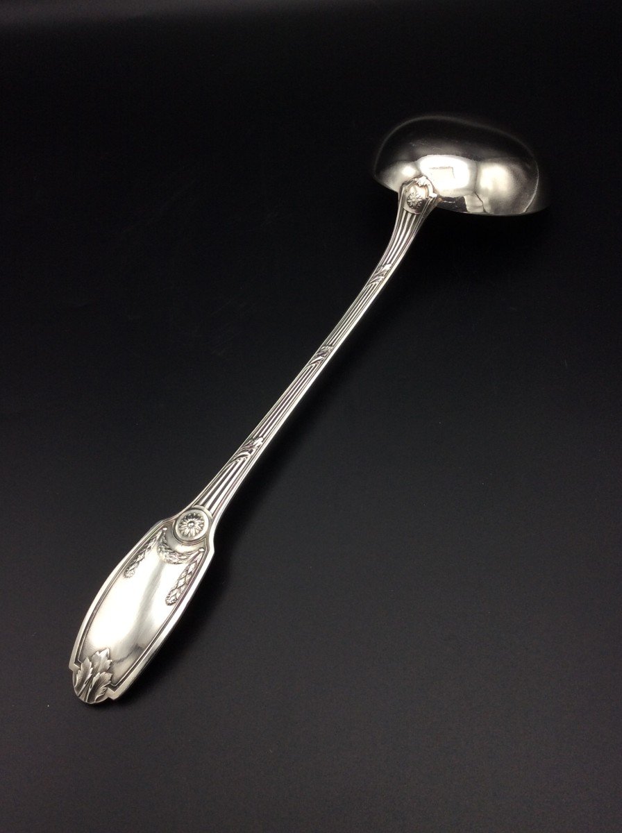 Cutlery, Silver Metal Housewife From Maison Christofle.-photo-2