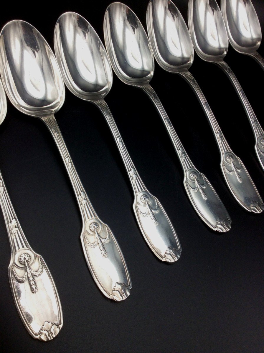 Cutlery, Silver Metal Housewife From Maison Christofle.-photo-6