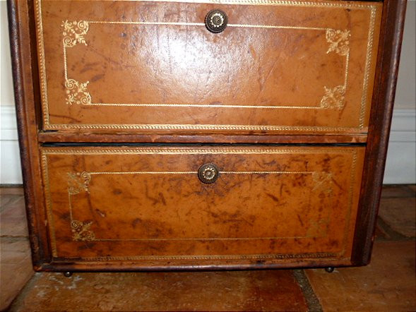 CARTONNIER A CINQ COMPARTIMENTS, PETIT MEUBLE, MEUBLE DE BUREAU. MEUBLE D 'APPOINT.-photo-2