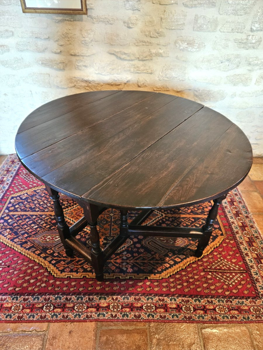 Gate-leg Table, Table, Oval Table, Dining Table.-photo-3