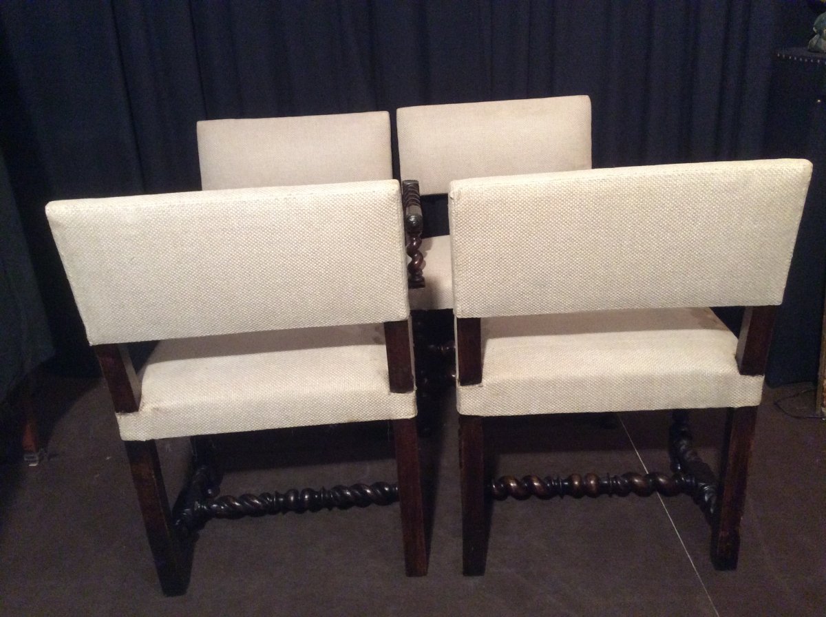 Suite Of Four Armchairs-photo-3