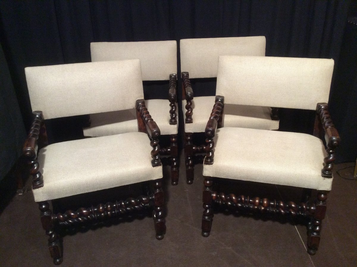 Suite Of Four Armchairs
