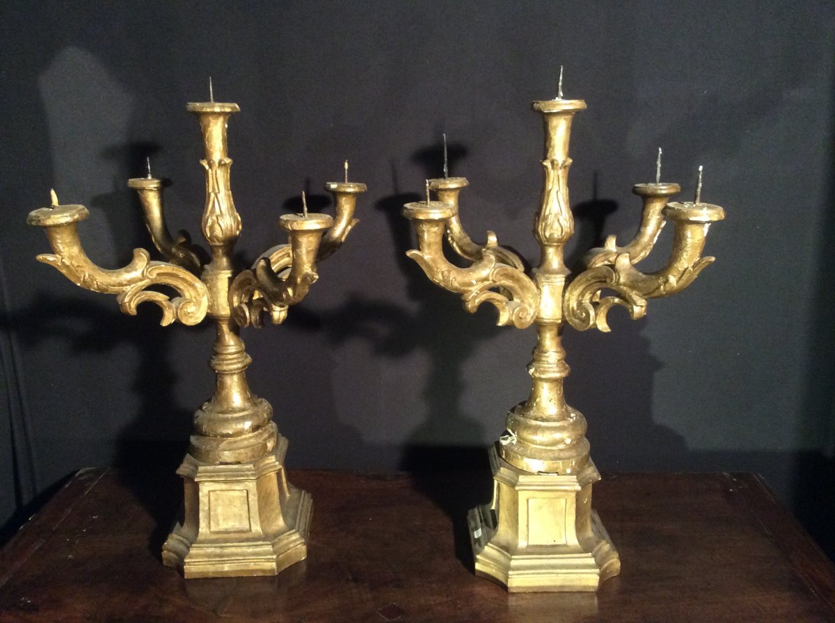 A Pair Of Candelabra