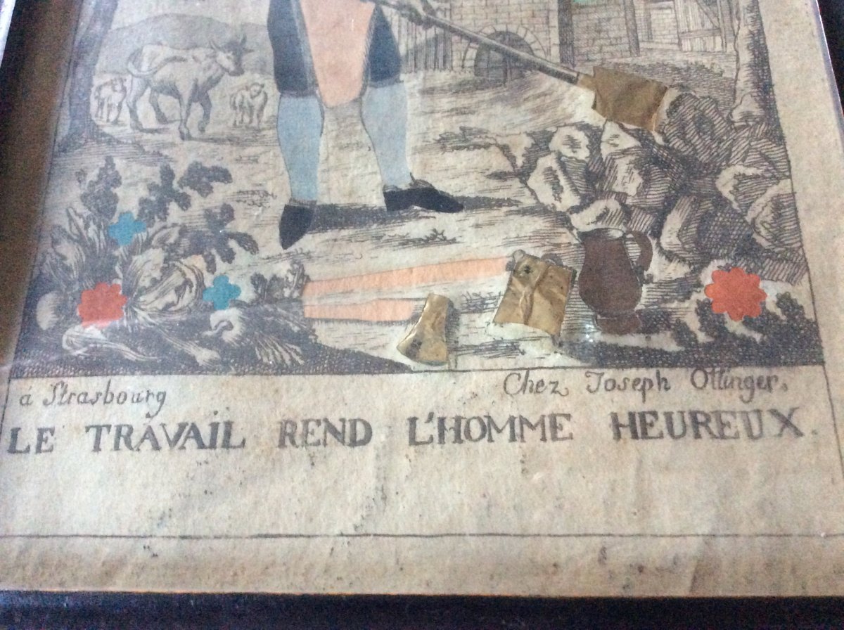 Gravure  De  Joseph  Ottinger      XVIIIe Siecle-photo-2
