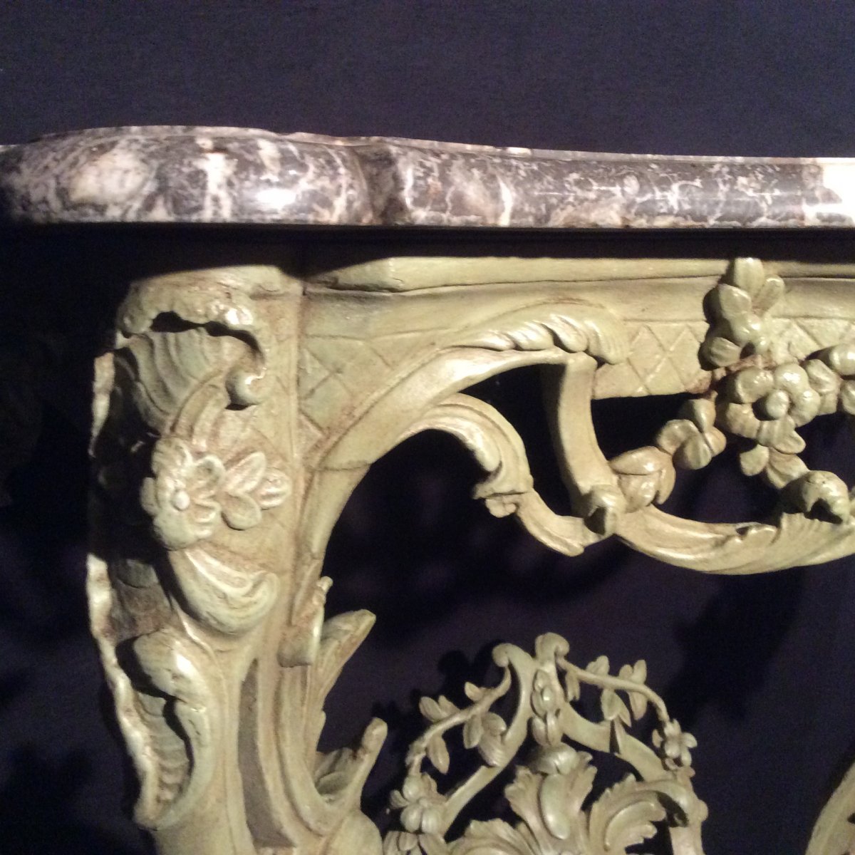 Louis XV Rocaille Style Console-photo-3