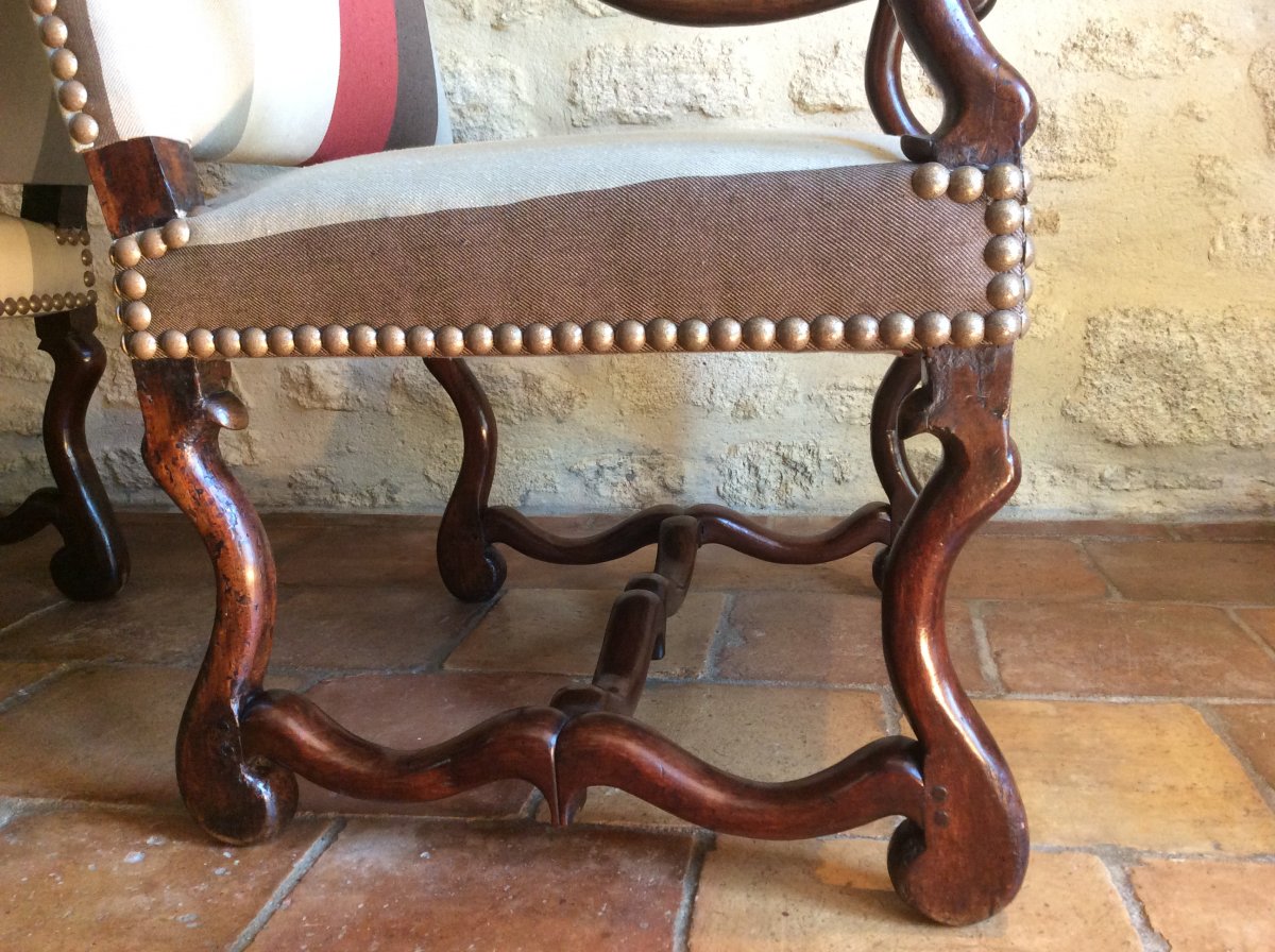 Pair Of Louis XIII Armchairs-photo-3
