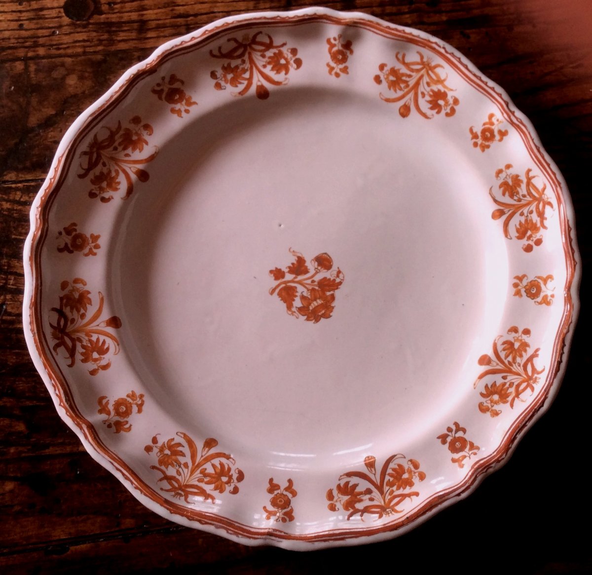 Assiette  En FaÏence  De  Moustiers -photo-3