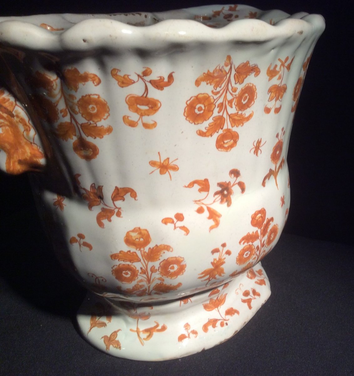 Bouquetiere In Faience De Moustiers-photo-3