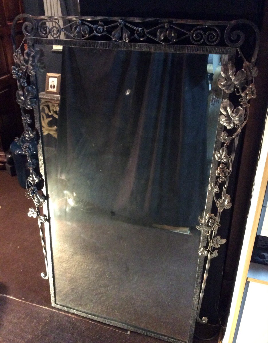 Art Deco Wrought Iron Mirror