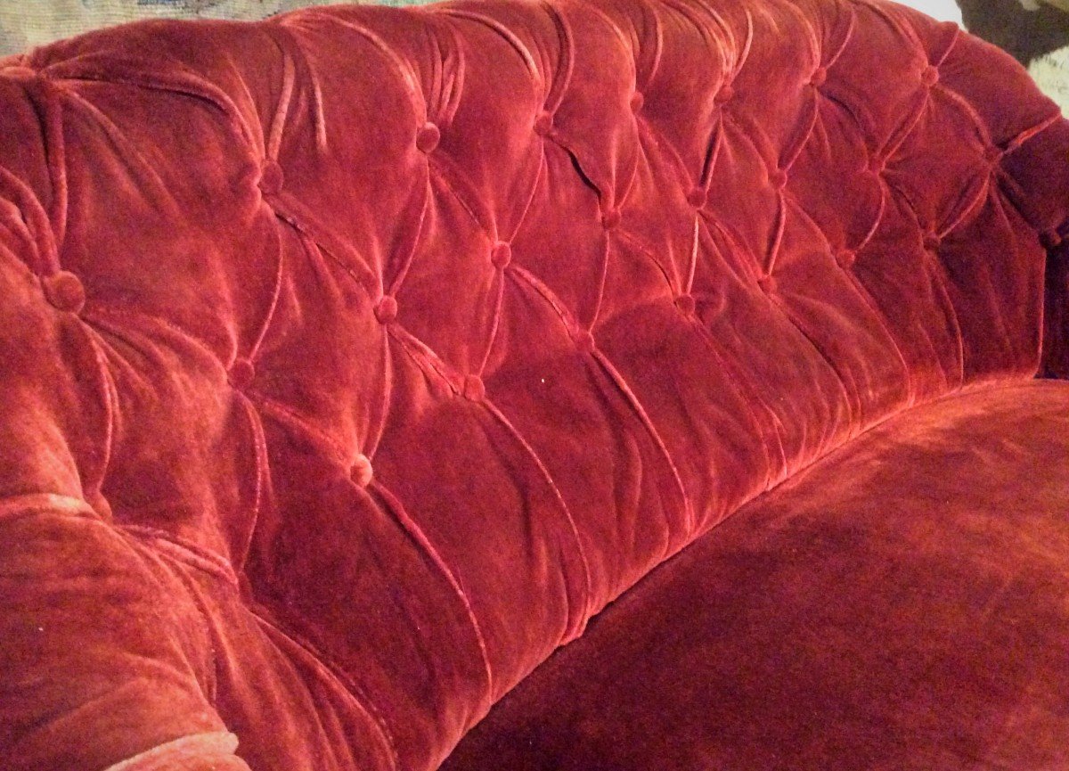 SALON  : Canapé, Fauteuils et Pouf « Crapaud « -photo-3