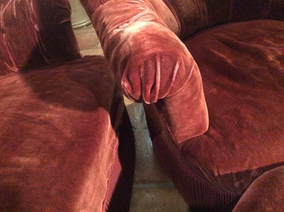 SALON  : Canapé, Fauteuils et Pouf « Crapaud « -photo-4