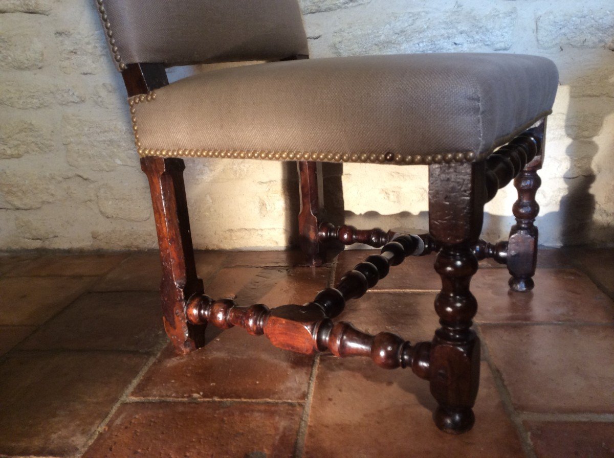 Louis XIII Chair Or Fireside Chair-photo-3