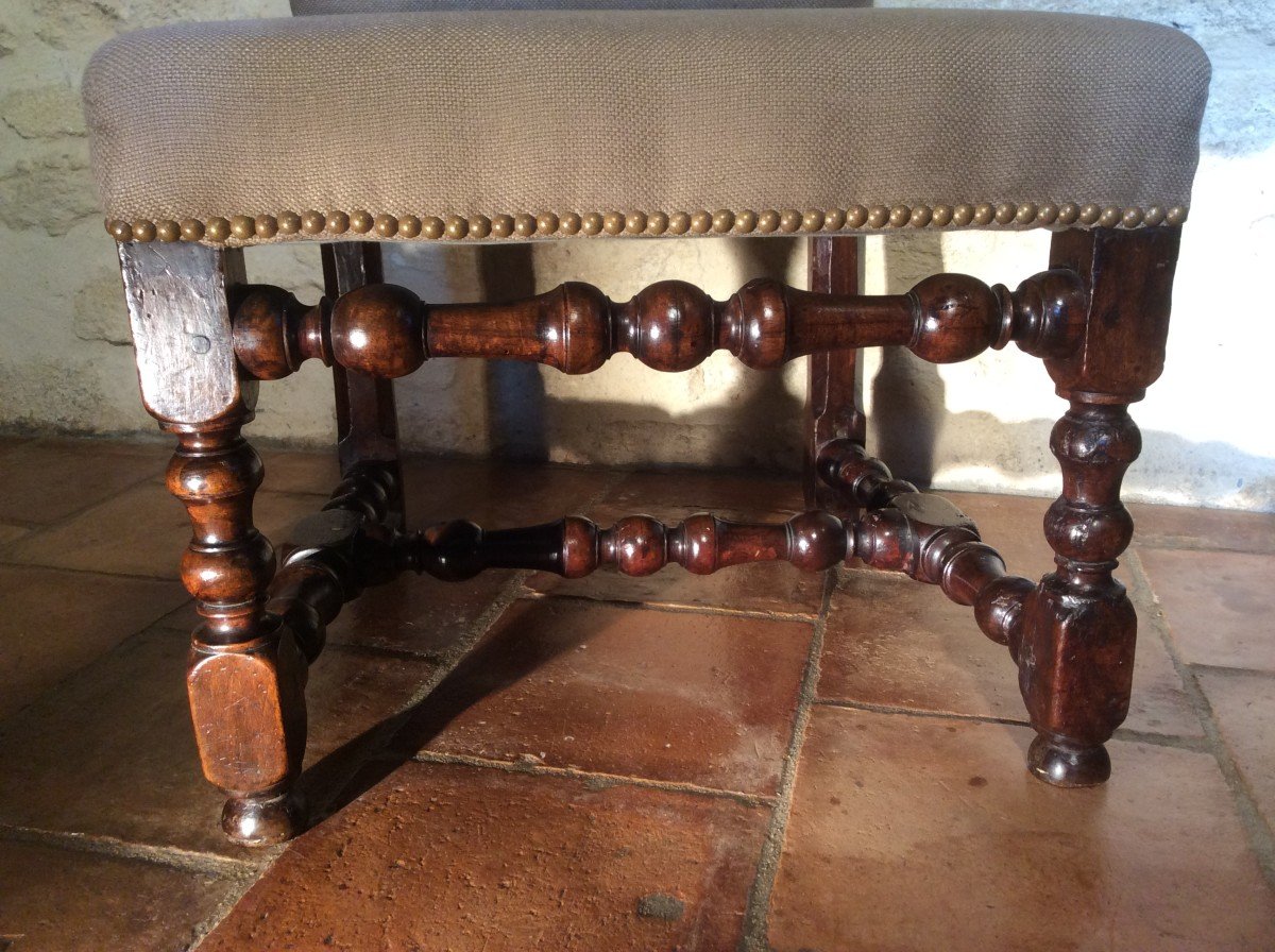 Louis XIII Chair Or Fireside Chair-photo-4