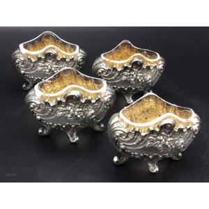 Four Salt Cellars In Silver