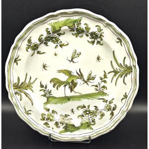 Moutiers Earthenware Plate, 18th Century