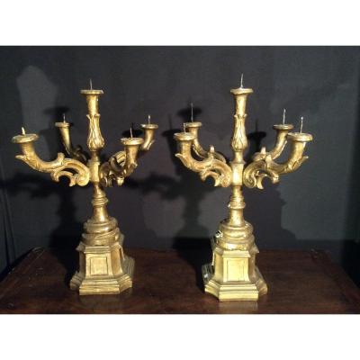 A Pair Of Candelabra