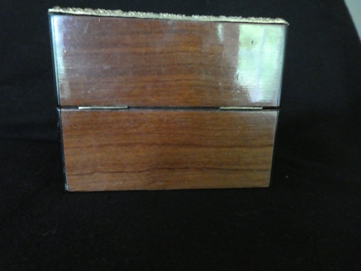 Théodore Année - Wooden Perfume Box With Boulle-style Marquetry, Late 19th Century-photo-4