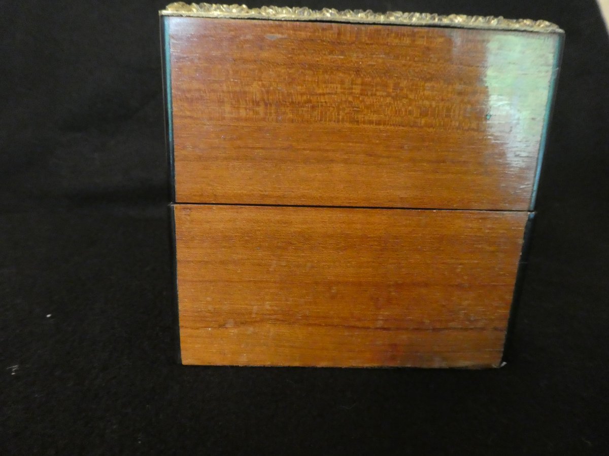 Théodore Année - Wooden Perfume Box With Boulle-style Marquetry, Late 19th Century-photo-6